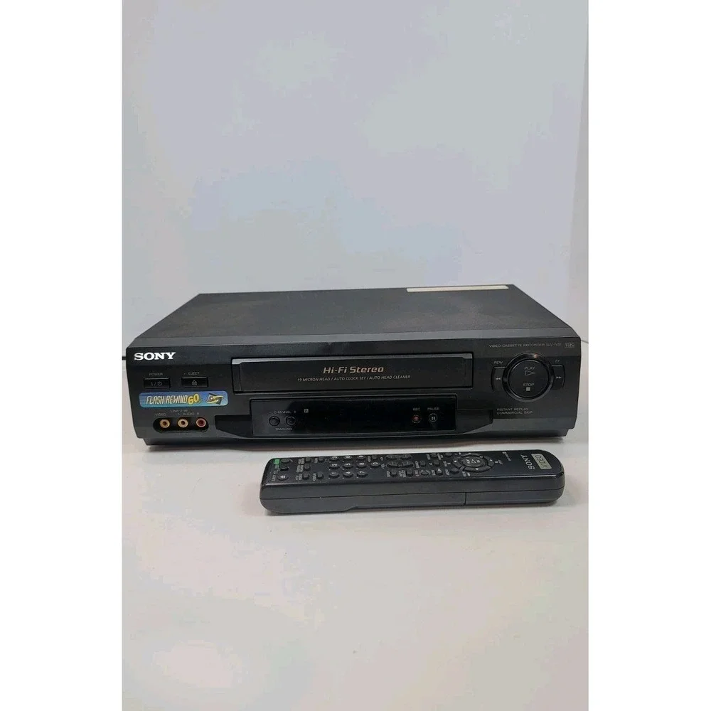 Sony SLV-N51 4-Head Hi-Fi Stereo VCR w/ Remote Video Cassette Recorder Player